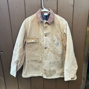 Vintage Carhartt Blanket-Lined Chore Coat “Tan” C01 BRN Men’s Large